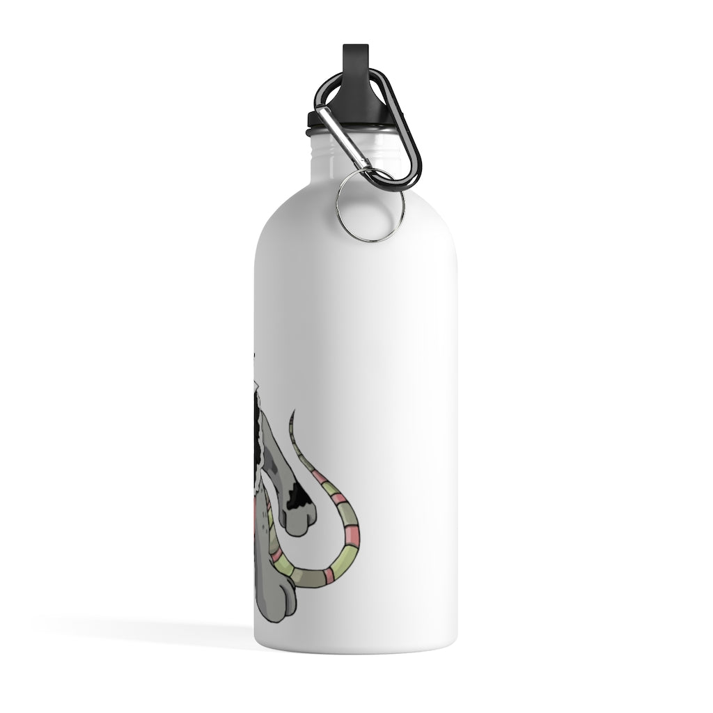 Snibble Stainless Steel Water Bottle with a plastic screw top and stylish print, perfect for hydration on the go.