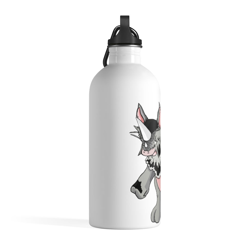 Snibble Stainless Steel Water Bottle with a plastic screw top and stylish print, perfect for hydration on the go.