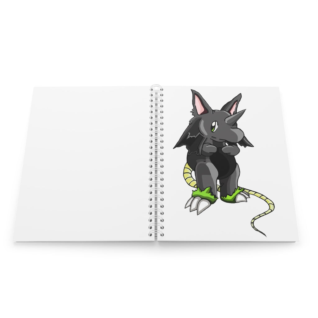 Snouse Spiral Notebook with customizable covers and wide-ruled pages, showcasing a stylish design.