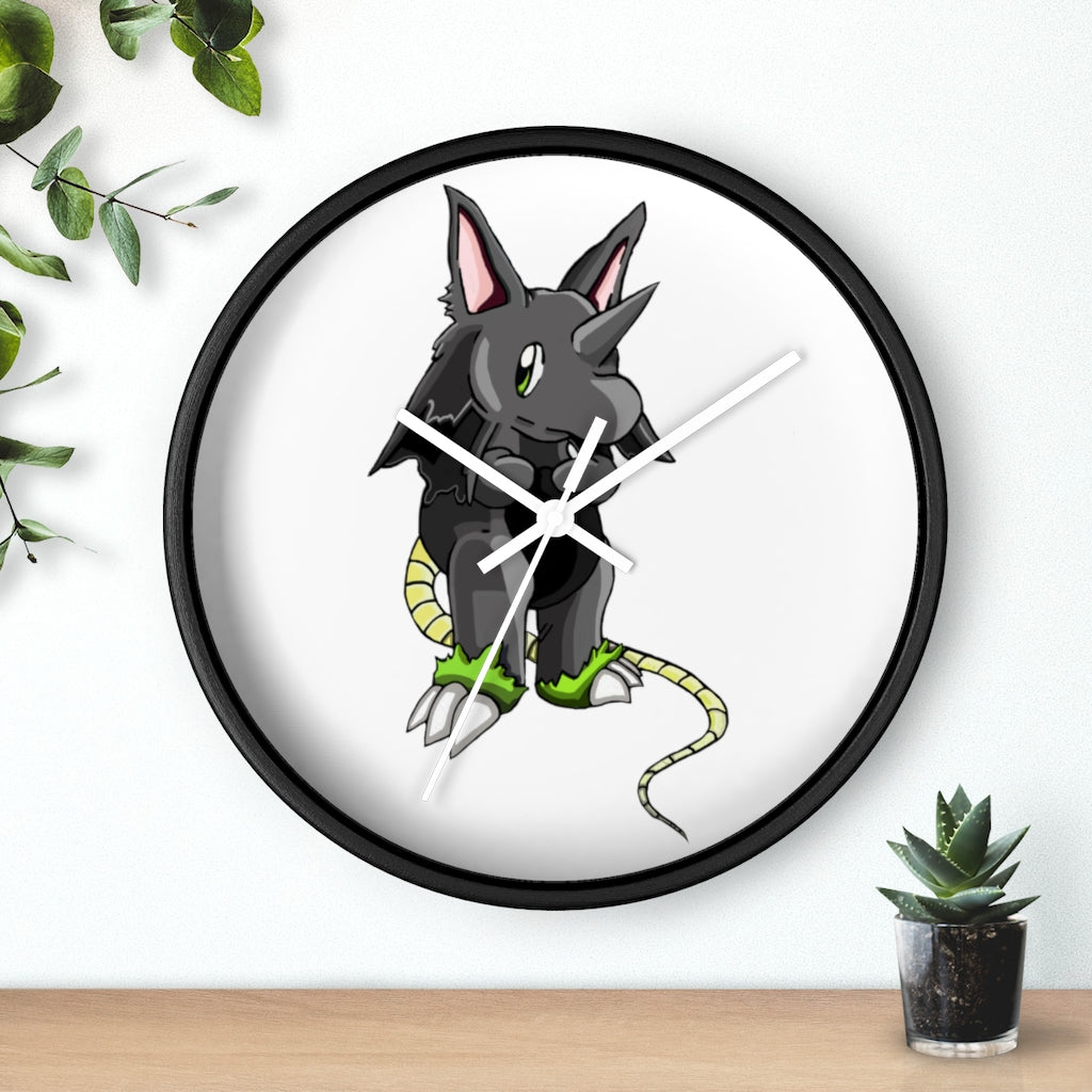 Snouse Wall Clock with wooden frame and plexiglass face, showcasing elegant design and silent mechanism.