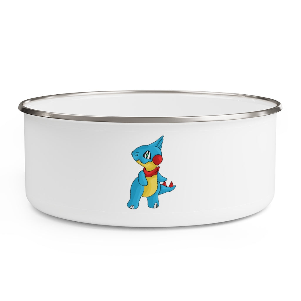 Spakeel Enamel Bowl featuring a cool hipster chic design, made from stainless steel with a translucent plastic lid.