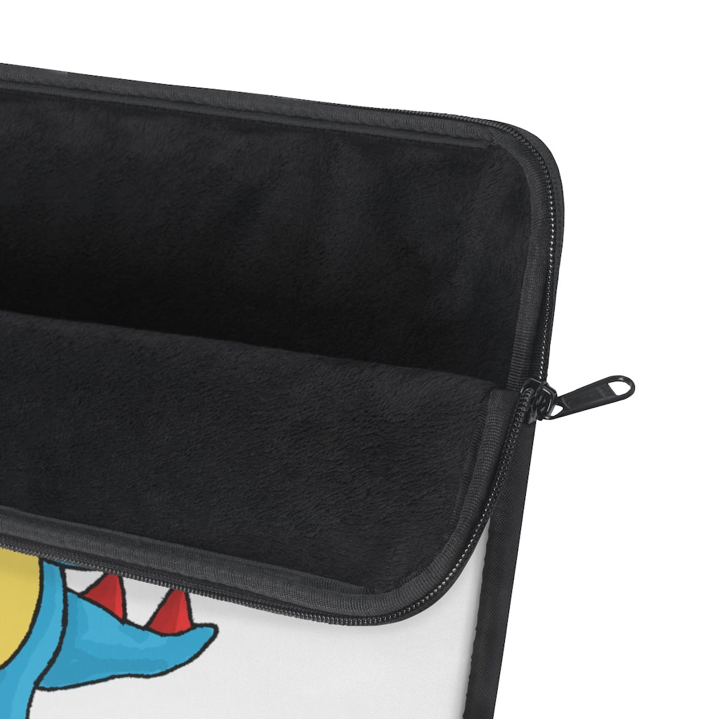 Spakeel Laptop Sleeve featuring a stylish printed design on one side and a black backside, perfect for protecting laptops.