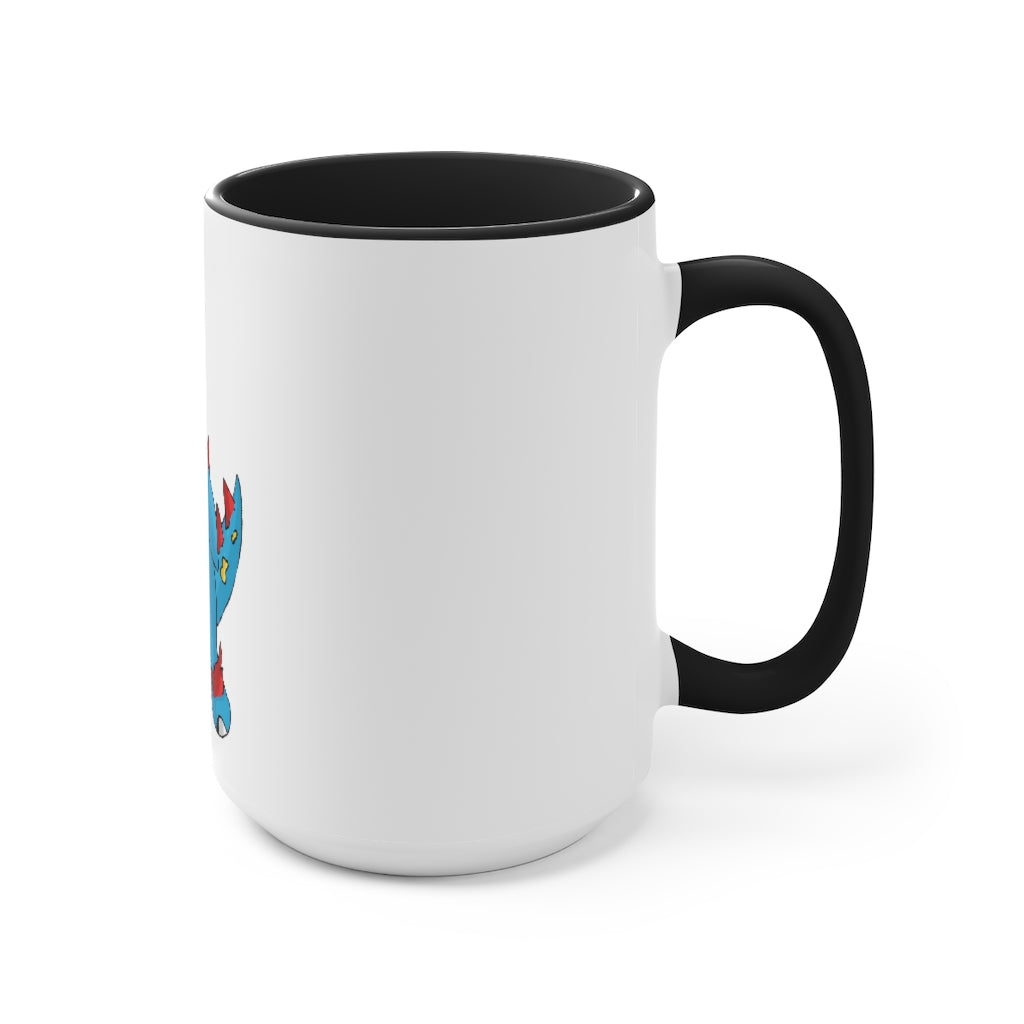 Spakez Accent Mug featuring a two-tone design with a white exterior and a colored interior, available in red, pink, and black options.