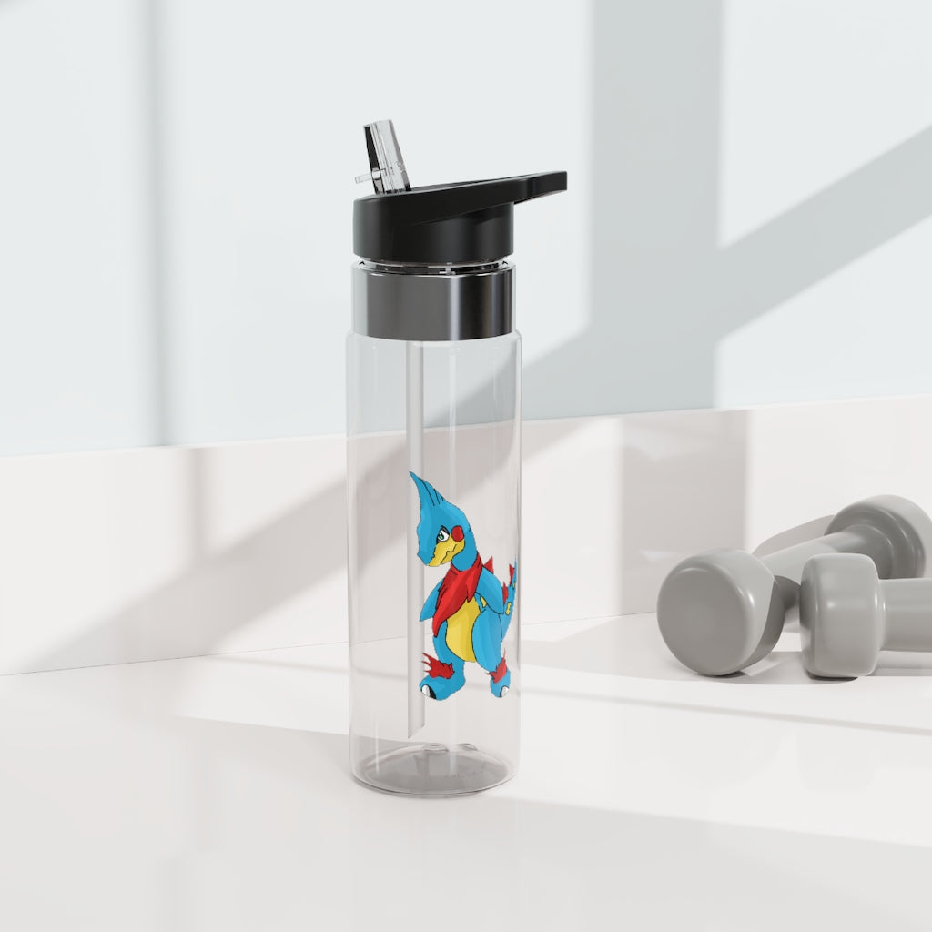 Spakez Kensington Tritan™ Sport Bottle in vibrant colors with a carabiner hook, showcasing its durable design and spill-resistant lid.