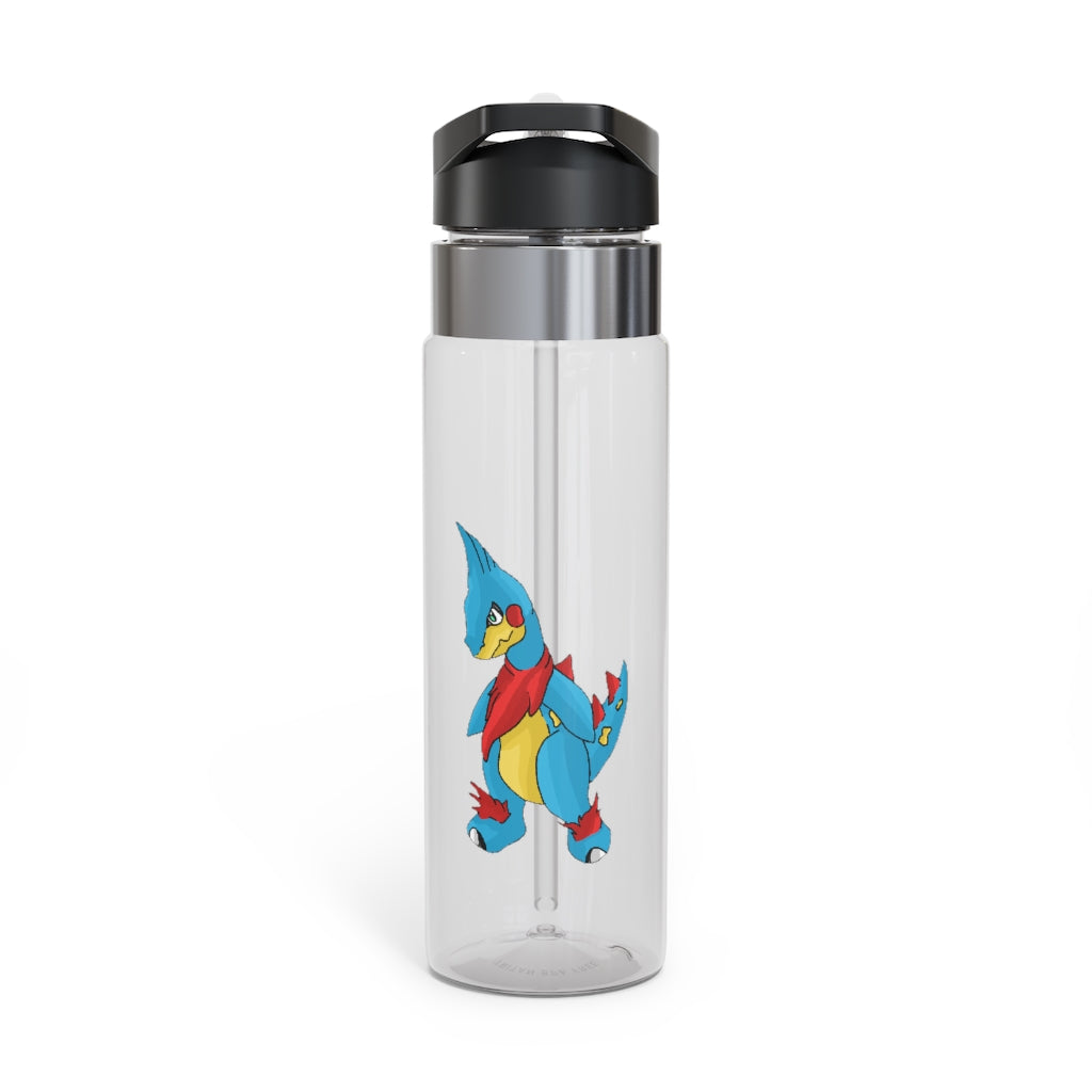 Spakez Kensington Tritan™ Sport Bottle in vibrant colors with a carabiner hook, showcasing its durable design and spill-resistant lid.