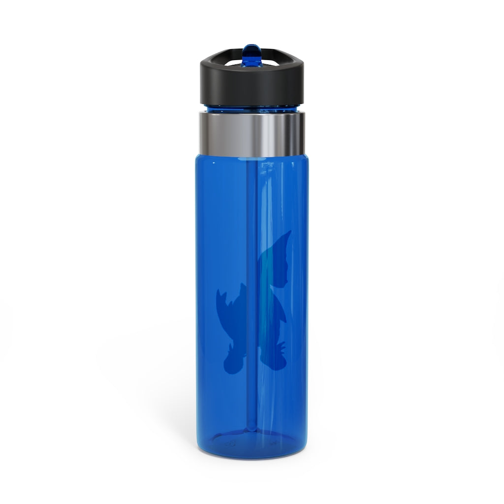 Spakez Kensington Tritan™ Sport Bottle in vibrant colors with a carabiner hook, showcasing its durable design and spill-resistant lid.