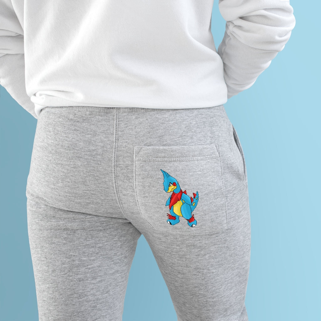 Spakez Premium Fleece Joggers in a stylish design, featuring two side pockets and a customizable back pocket, made from soft fleece fabric.