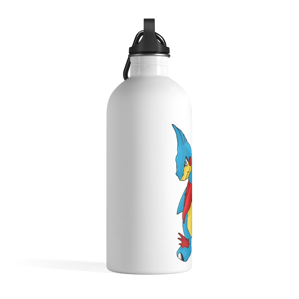 Spakez Stainless Steel Water Bottle with a plastic screw top and stylish print, perfect for hydration on the go.