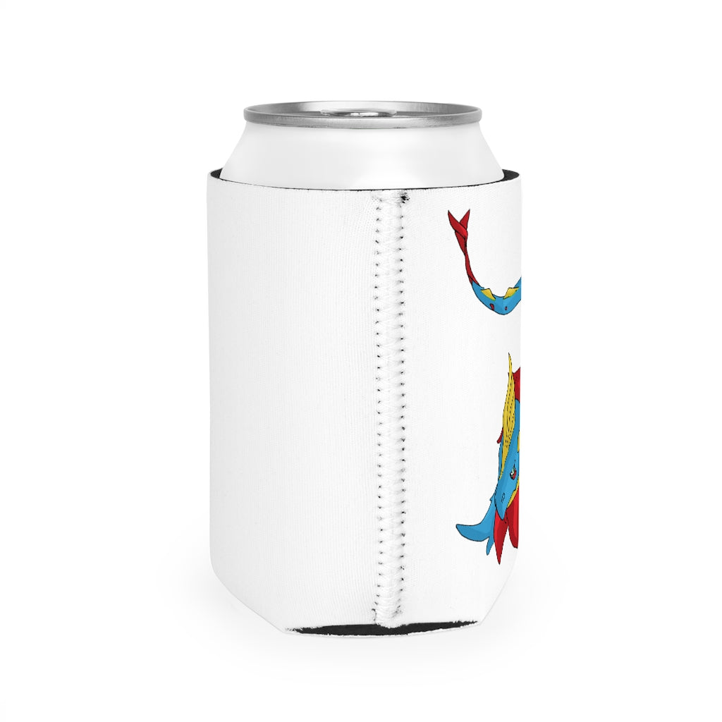 Sphale Can Cooler Sleeve in black neoprene, designed to fit standard 12 oz cans, showcasing its durable and slip-resistant features.