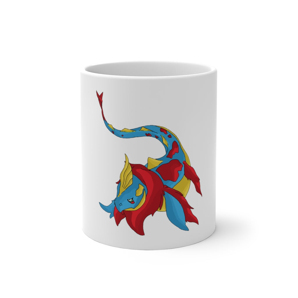 Sphale Color Changing Mug showcasing its vibrant color transformation when filled with hot liquid.