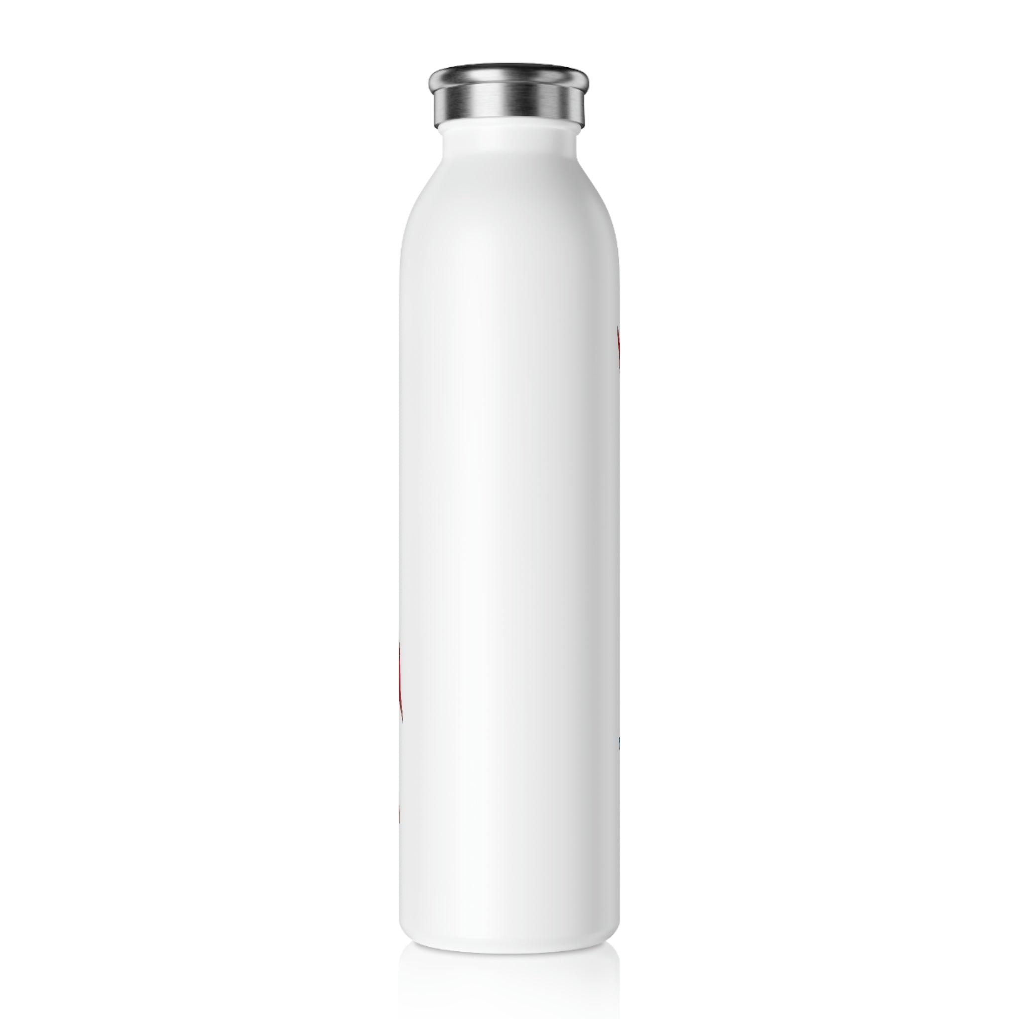 Sphale Slim Water Bottle with matte finish and stylish lid, showcasing customizable design options.