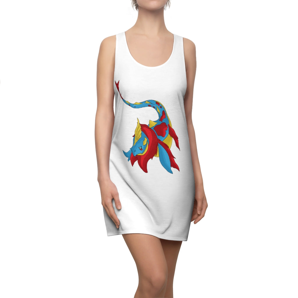 Sphale Women's Cut & Sew Racerback Dress showcasing a stylish and feminine design in a lightweight fabric.