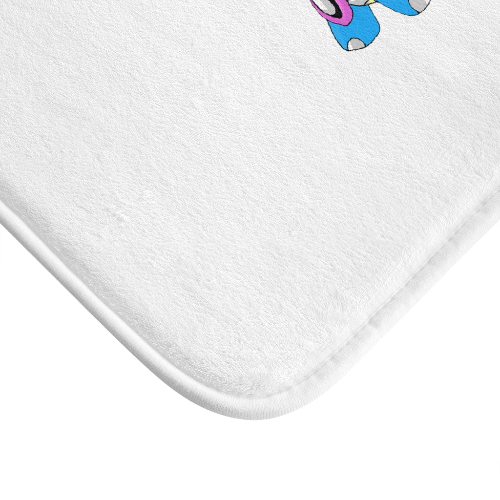 Sphanx Bath Mat in a stylish bathroom setting, showcasing its anti-slip backing and plush microfiber material.