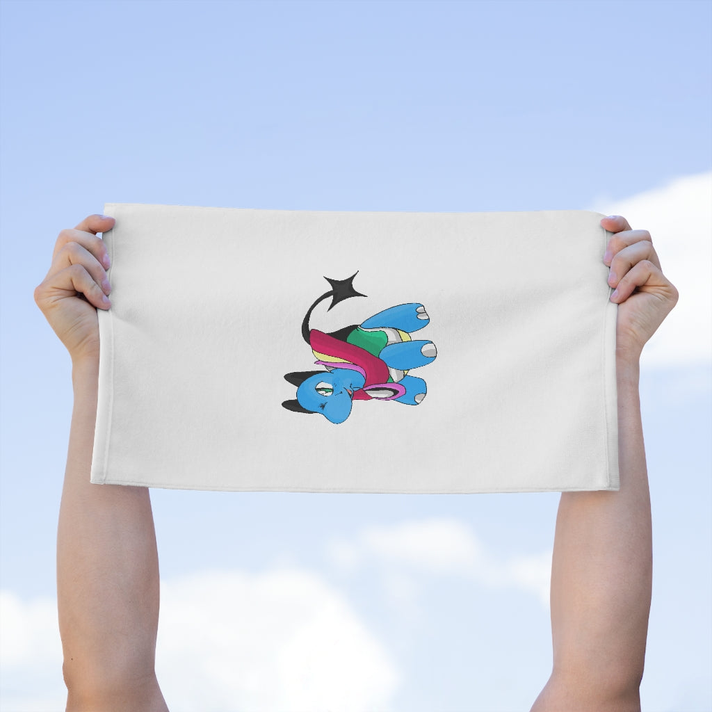 Sphanx Rally Towel measuring 11x18 inches, featuring a soft mink polyester front and absorbent cotton backing, ideal for sports and events.