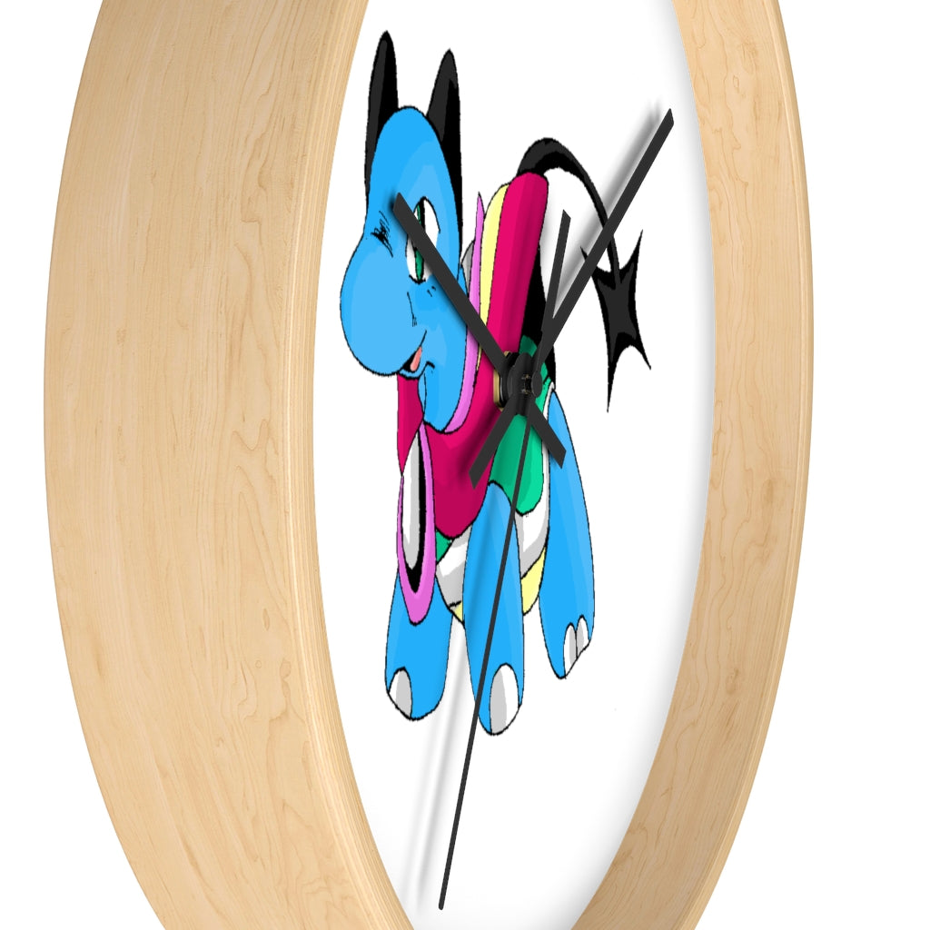 Sphanx Wall Clock featuring a wooden frame and plexiglass face, ideal for indoor use.