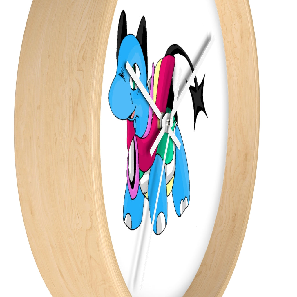 Sphanx Wall Clock featuring a wooden frame and plexiglass face, ideal for indoor use.