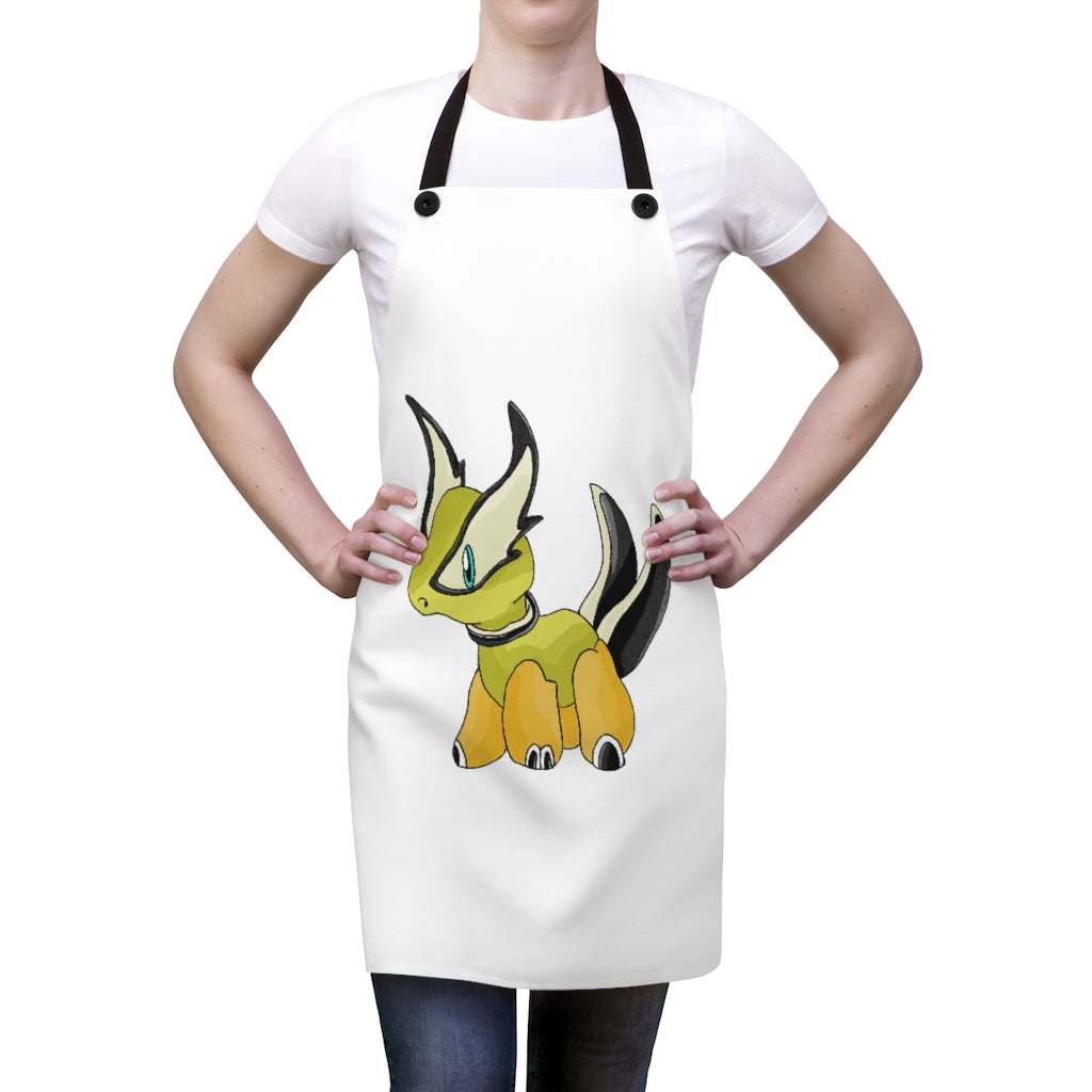 Stylish Spore Apron made of durable polyester with black detachable twill straps, perfect for cooking and backyard cookouts.