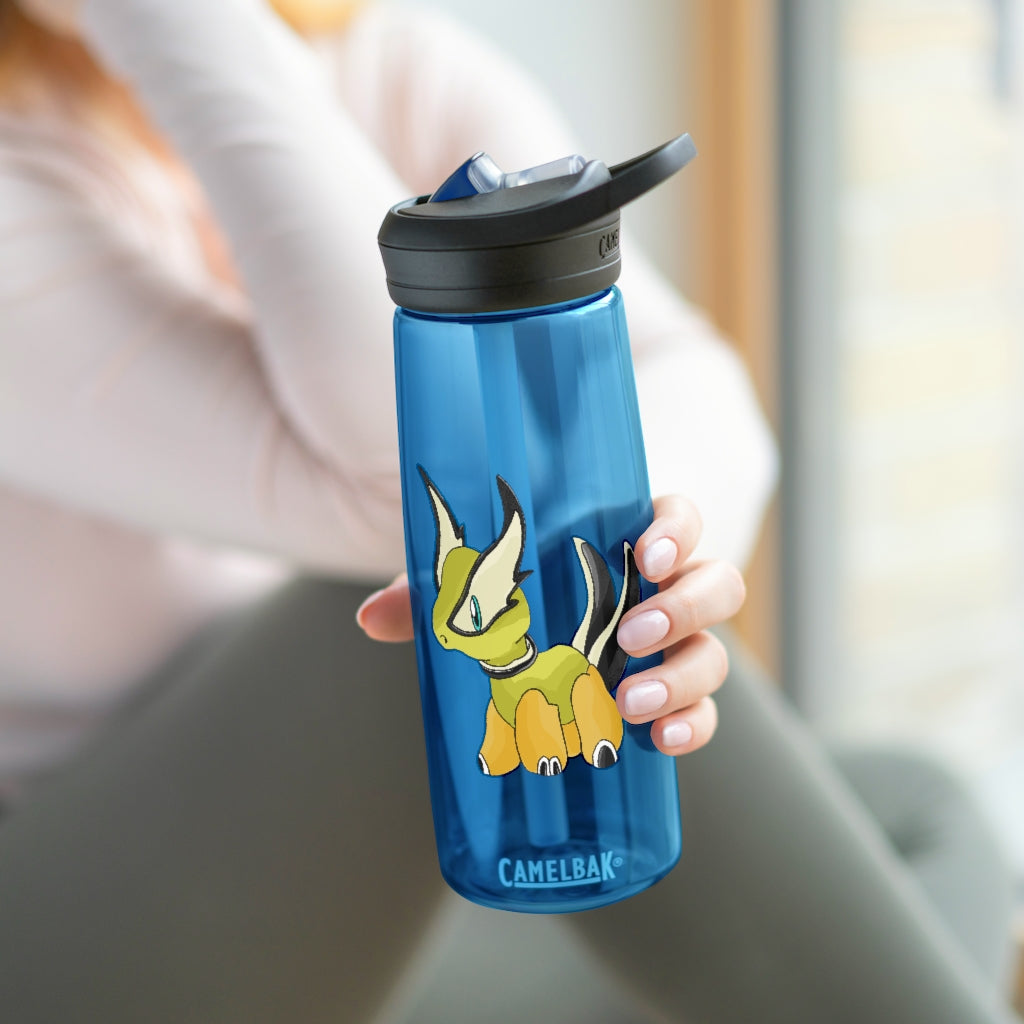 Spore CamelBak Eddy® Water Bottle in 20oz and 25oz sizes, showcasing its durable Tritan™ material and spill-proof biting valve.