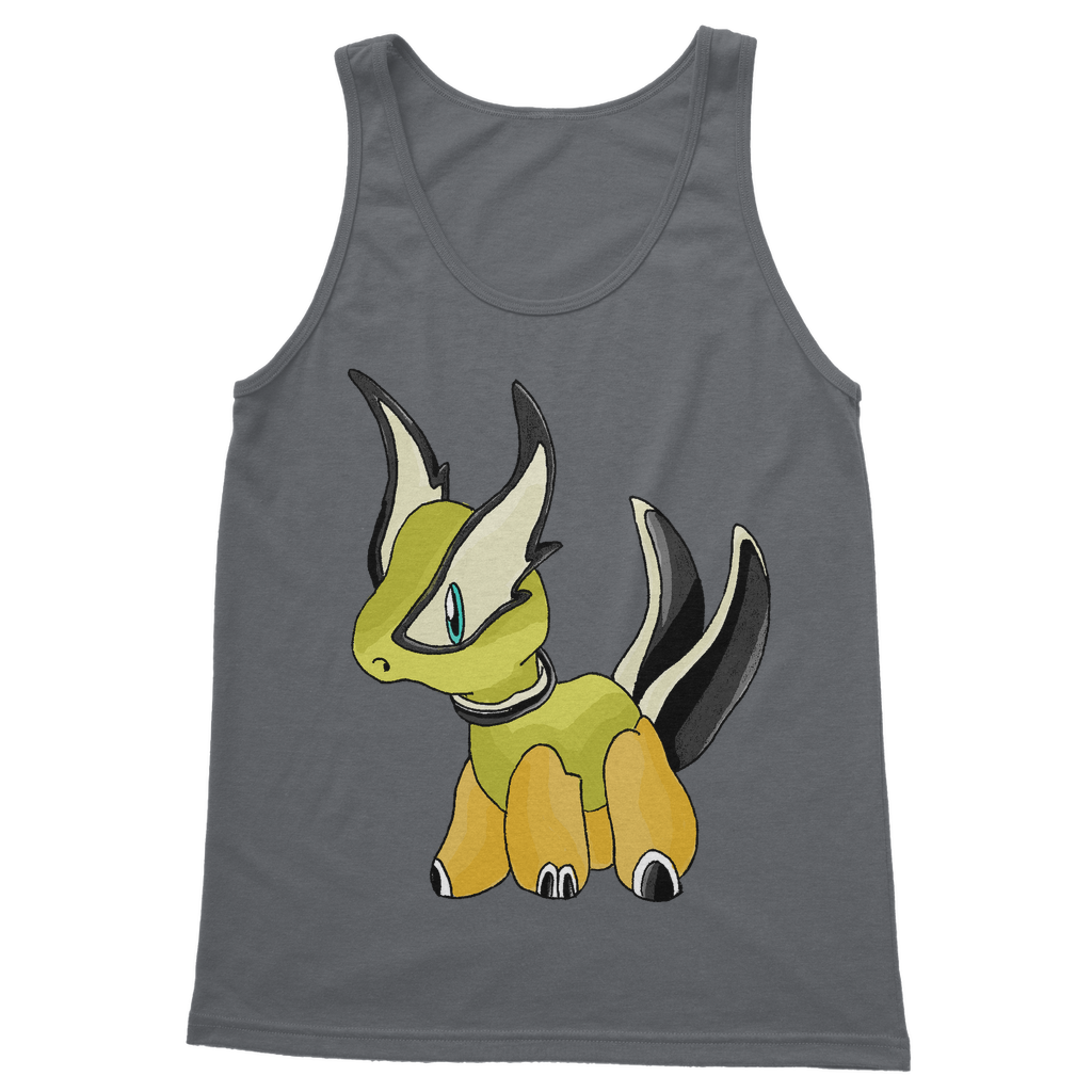 Spore Classic Adult Vest Top in various colors, showcasing its unisex design and high-quality cotton fabric.