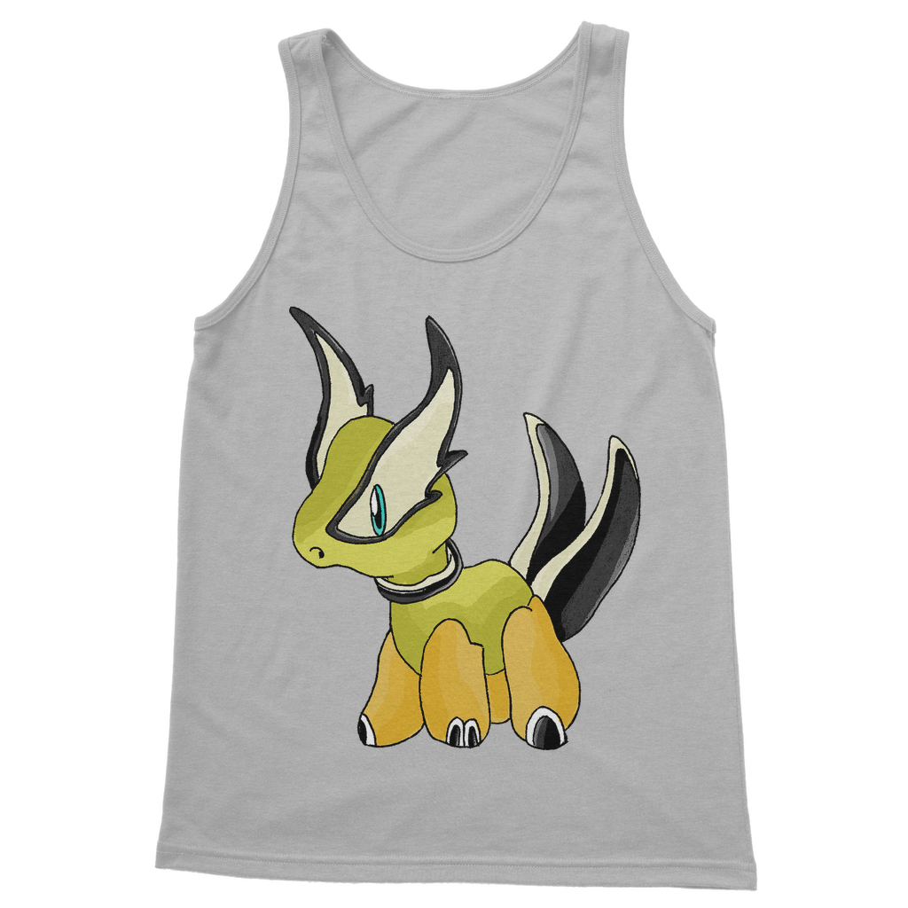 Spore Classic Adult Vest Top in various colors, showcasing its unisex design and high-quality cotton fabric.