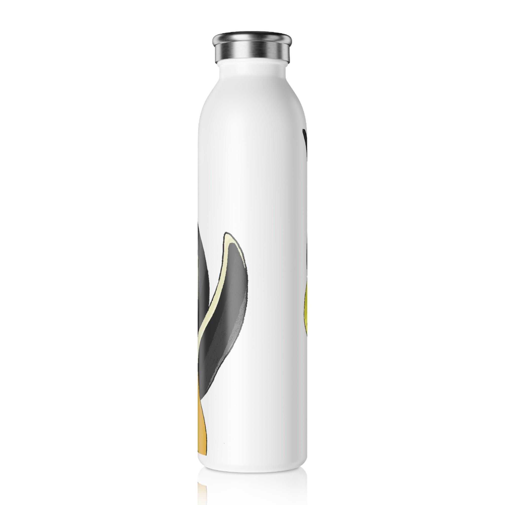 Spore Slim Water Bottle in matte finish with silver cap, showcasing customizable design options.