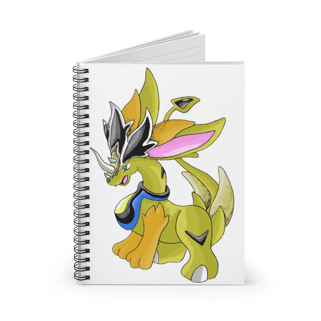 Sporecheila Spiral Notebook with ruled line pages and a colorful printed front cover, featuring a black back cover.