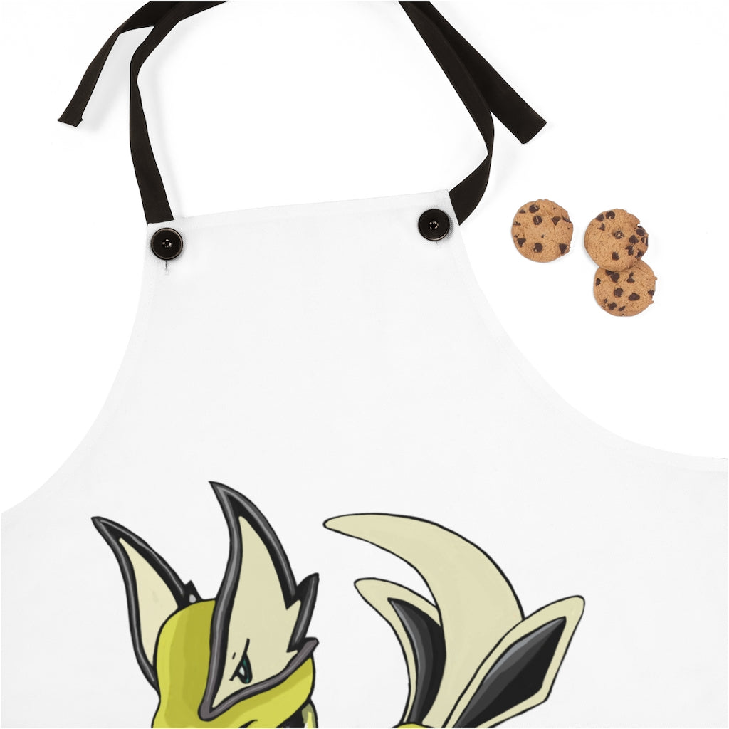 Stylish Sporela Apron made of durable polyester with black detachable twill straps and customizable design.