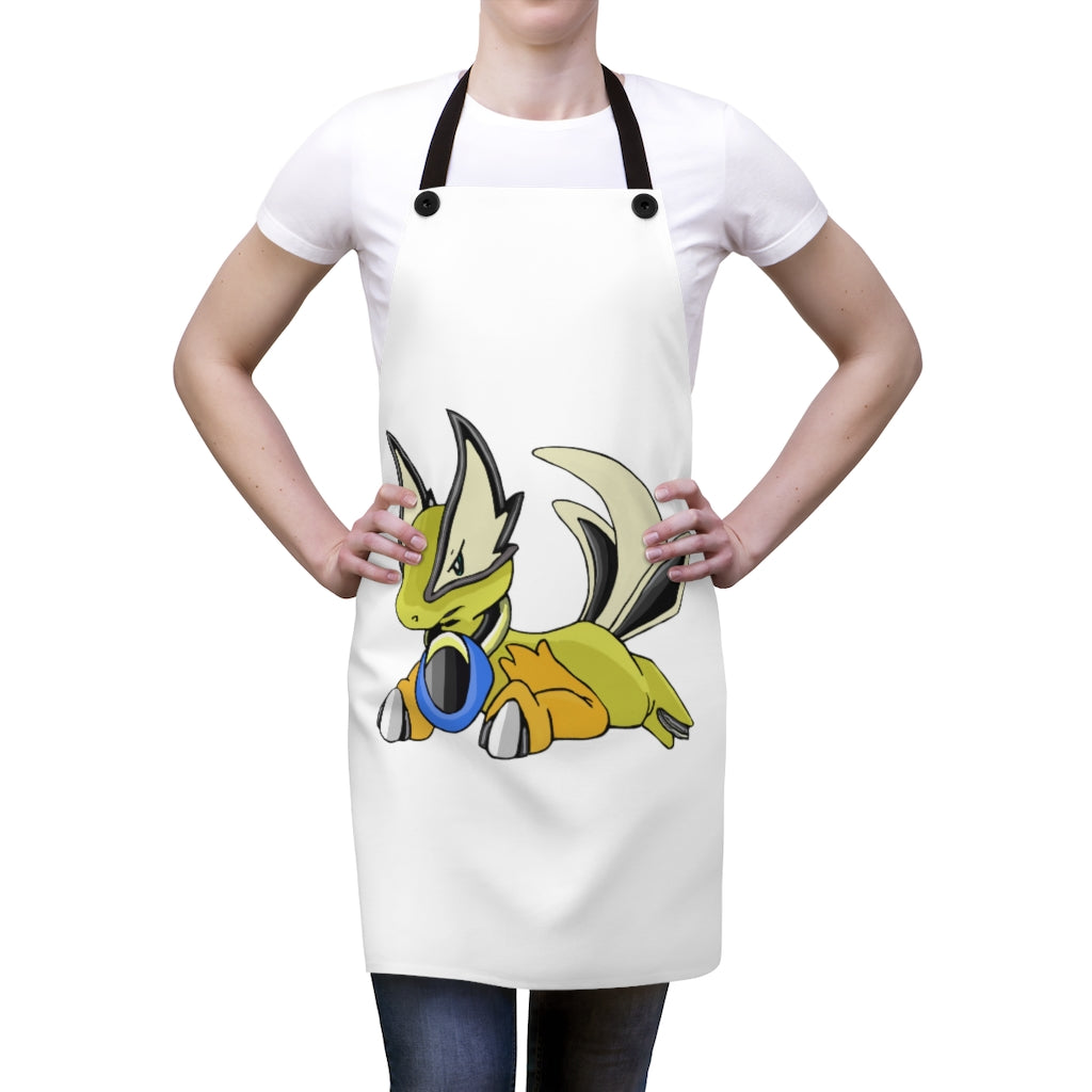 Stylish Sporela Apron made of durable polyester with black detachable twill straps and customizable design.