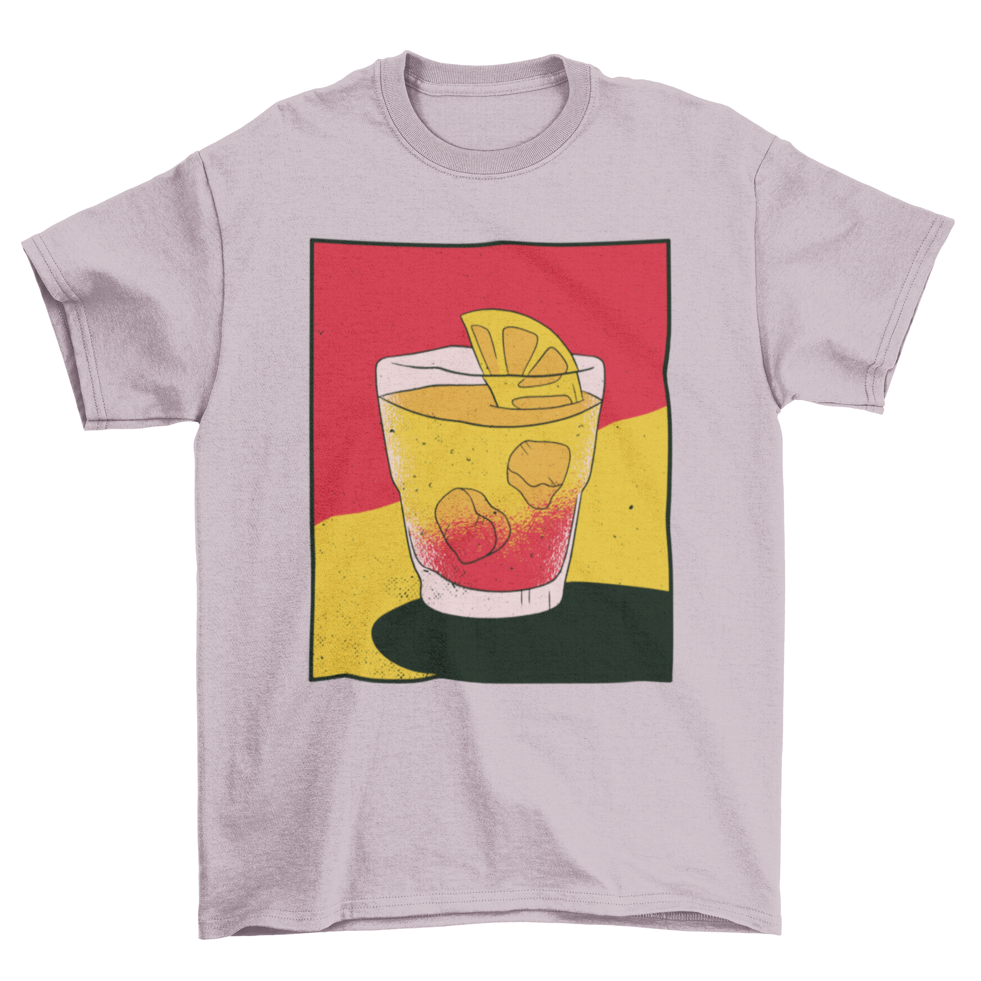 A stylish t-shirt featuring a colorful illustration of a Spritz drink, perfect for casual wear.