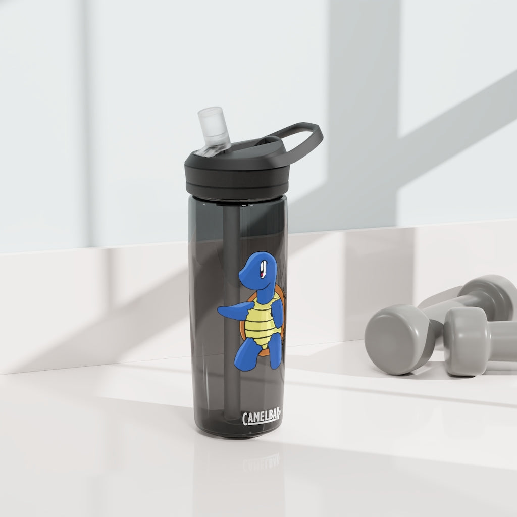 CamelBak Eddy® Water Bottle in 20oz and 25oz sizes, showcasing its durable Tritan™ material and spill-proof design.