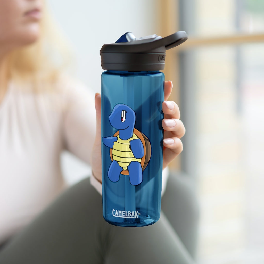 CamelBak Eddy® Water Bottle in 20oz and 25oz sizes, showcasing its durable Tritan™ material and spill-proof design.