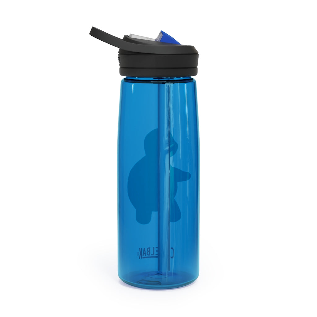 CamelBak Eddy® Water Bottle in 20oz and 25oz sizes, showcasing its durable Tritan™ material and spill-proof design.