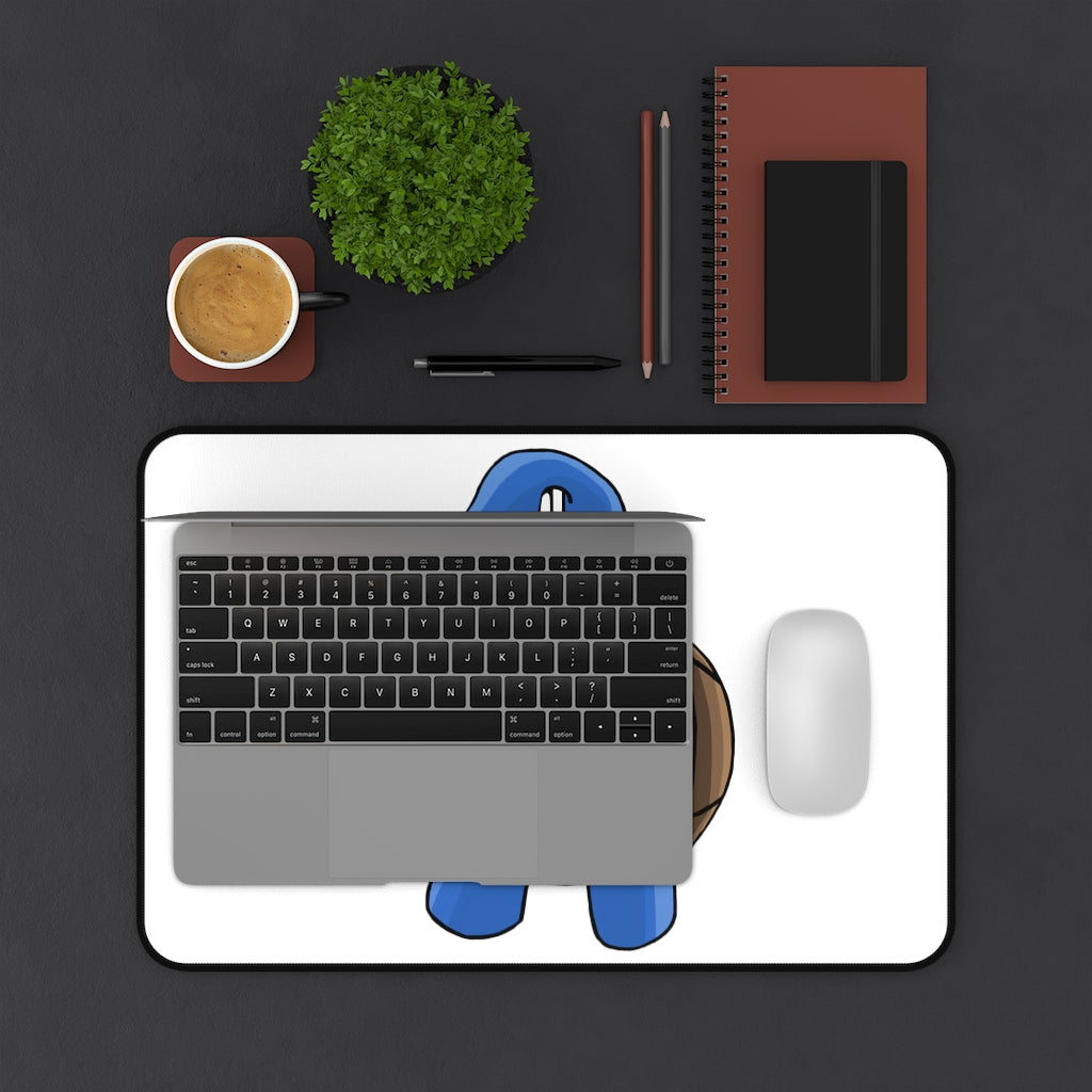 Customizable Squata Desk Mat made of durable neoprene with anti-slip backing, available in multiple sizes.