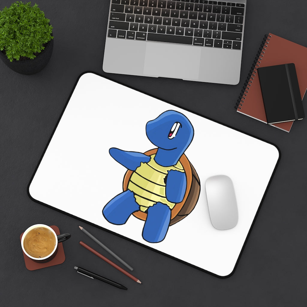 Customizable Squata Desk Mat made of durable neoprene with anti-slip backing, available in multiple sizes.