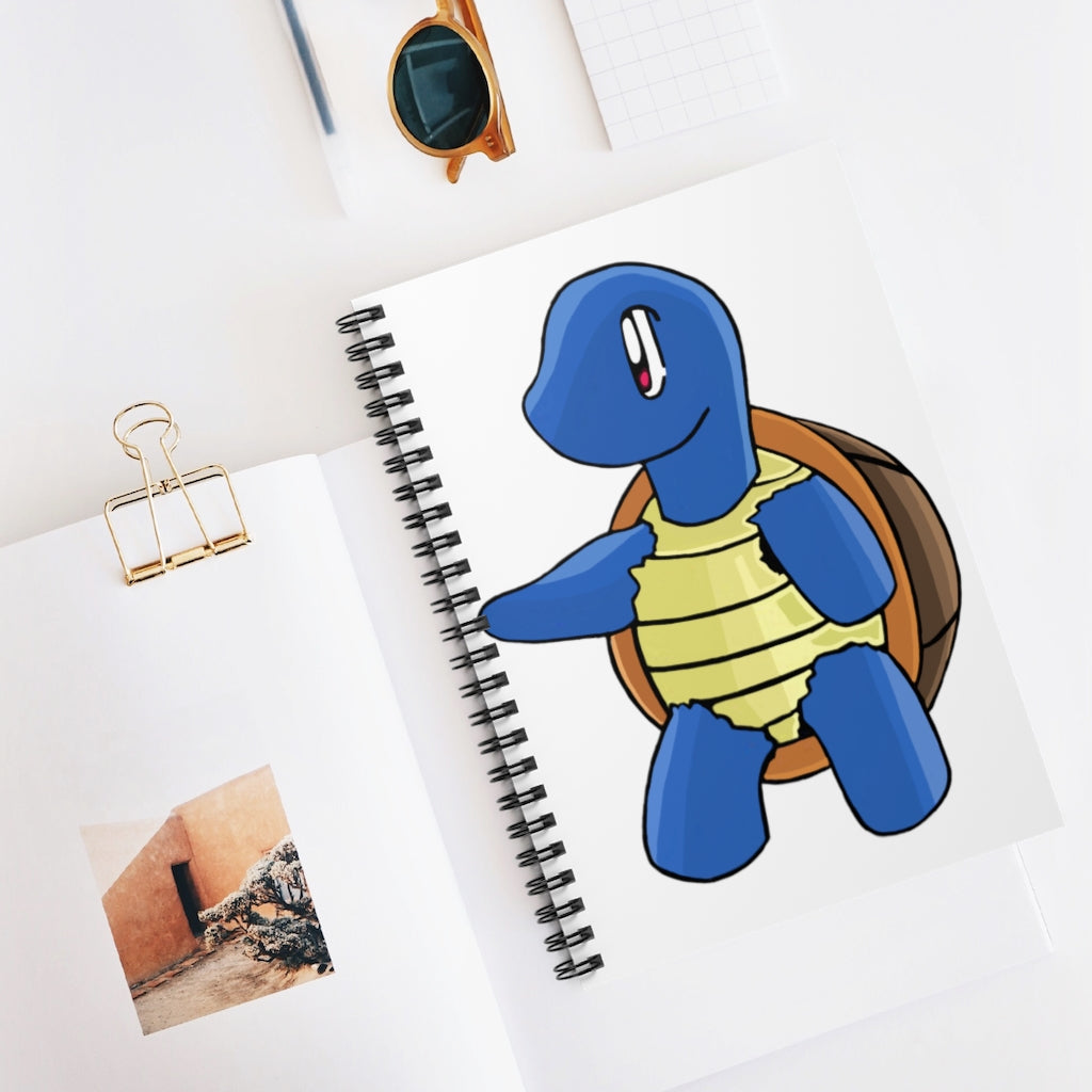 Squata Spiral Notebook with ruled line pages and a colorful printed cover, perfect for notes and lists.