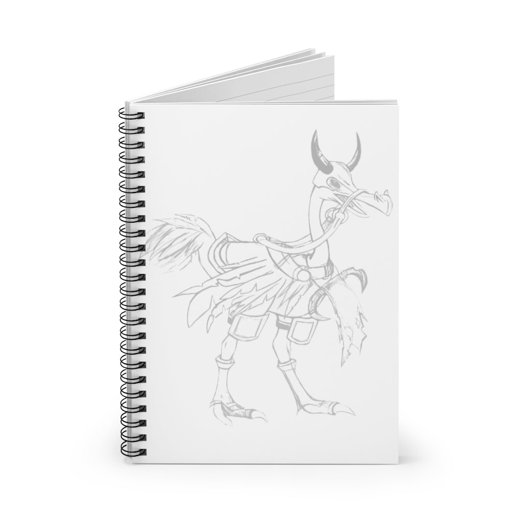 Squawkers the Ostrich Mount Spiral Notebook with ruled line pages and a colorful cover design.