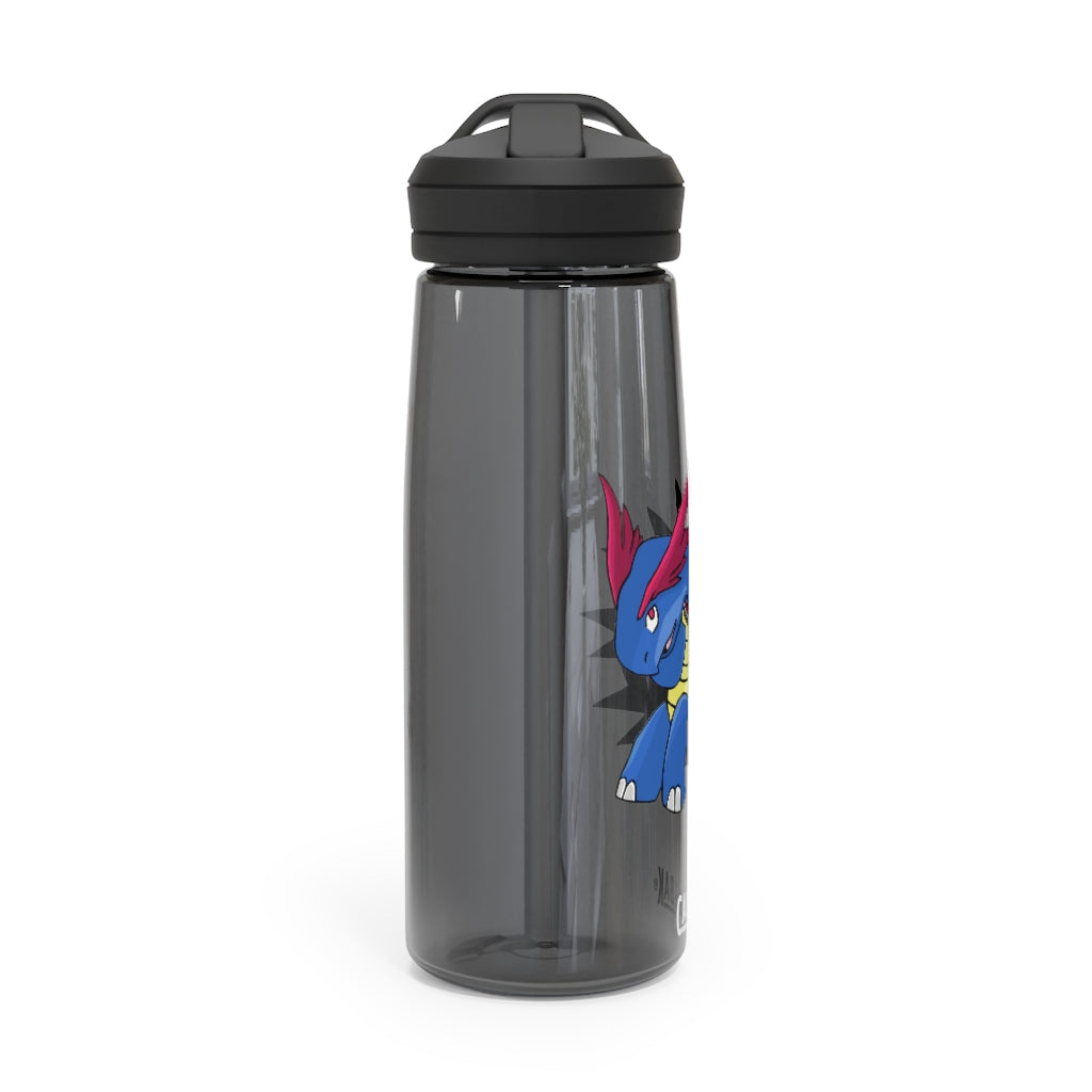 Squirtois CamelBak Eddy® Water Bottle in 20oz and 25oz sizes, showcasing its durable Tritan™ material and personalized design.