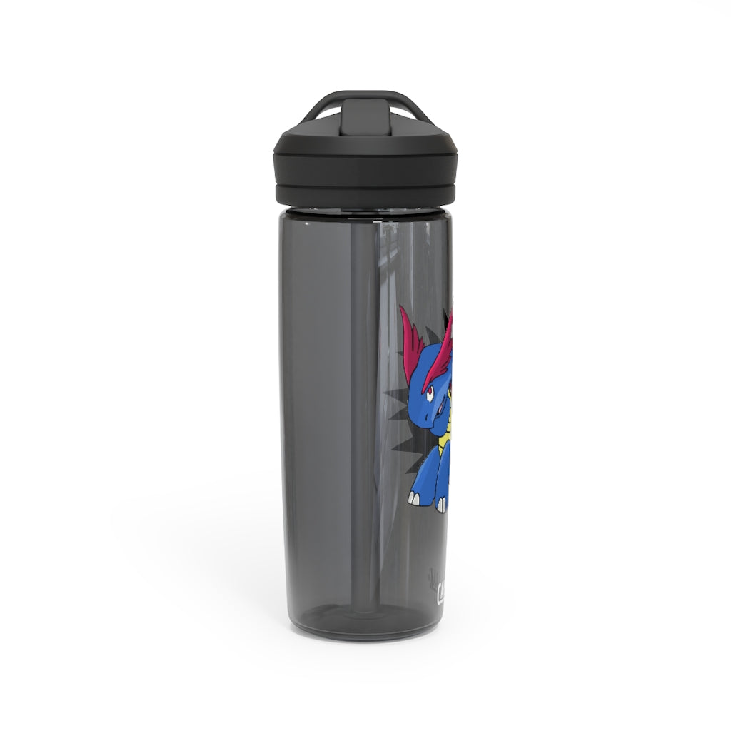 Squirtois CamelBak Eddy® Water Bottle in 20oz and 25oz sizes, showcasing its durable Tritan™ material and personalized design.