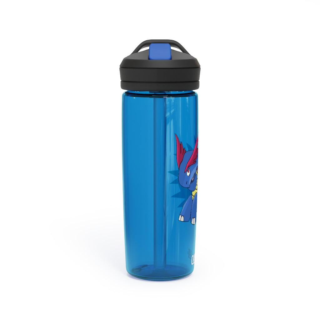 Squirtois CamelBak Eddy® Water Bottle in 20oz and 25oz sizes, showcasing its durable Tritan™ material and personalized design.