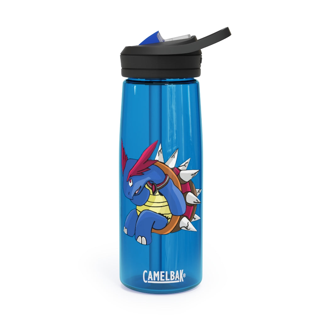 Squirtois CamelBak Eddy® Water Bottle in 20oz and 25oz sizes, showcasing its durable Tritan™ material and personalized design.