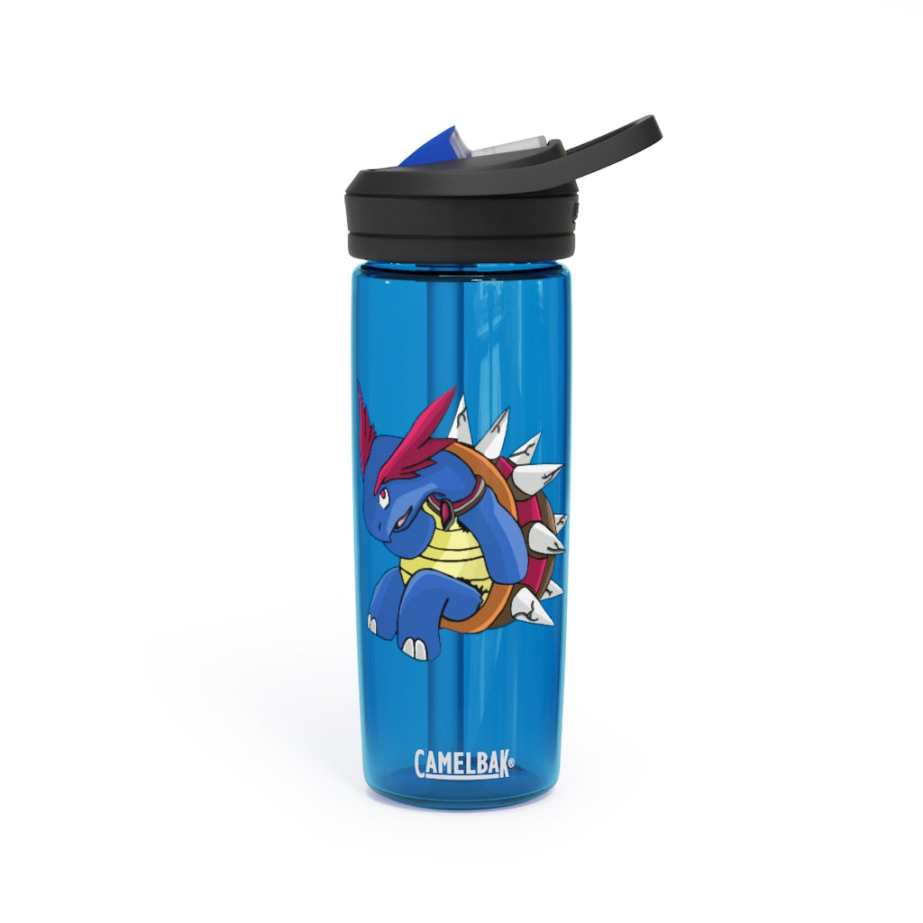 Squirtois CamelBak Eddy® Water Bottle in 20oz and 25oz sizes, showcasing its durable Tritan™ material and personalized design.