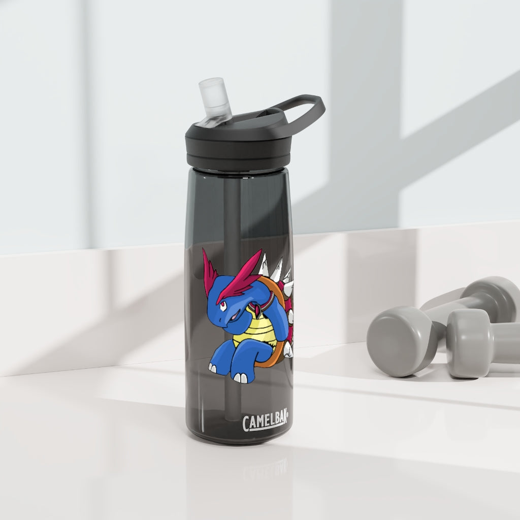 Squirtois CamelBak Eddy® Water Bottle in 20oz and 25oz sizes, showcasing its durable Tritan™ material and personalized design.