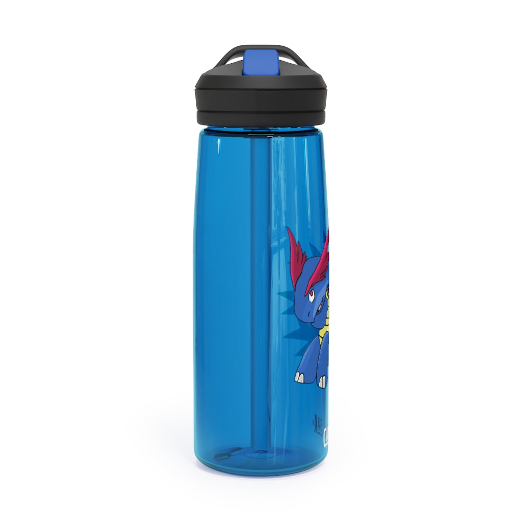 Squirtois CamelBak Eddy® Water Bottle in 20oz and 25oz sizes, showcasing its durable Tritan™ material and personalized design.