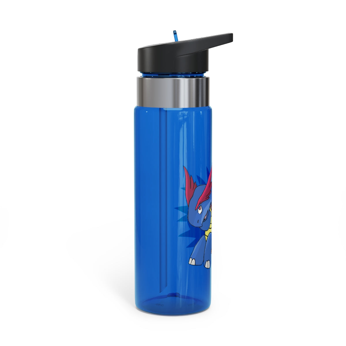 Squirtois Kensington Tritan™ Sport Bottle in vibrant colors with a carabiner hook and straw lid, showcasing its durable design.