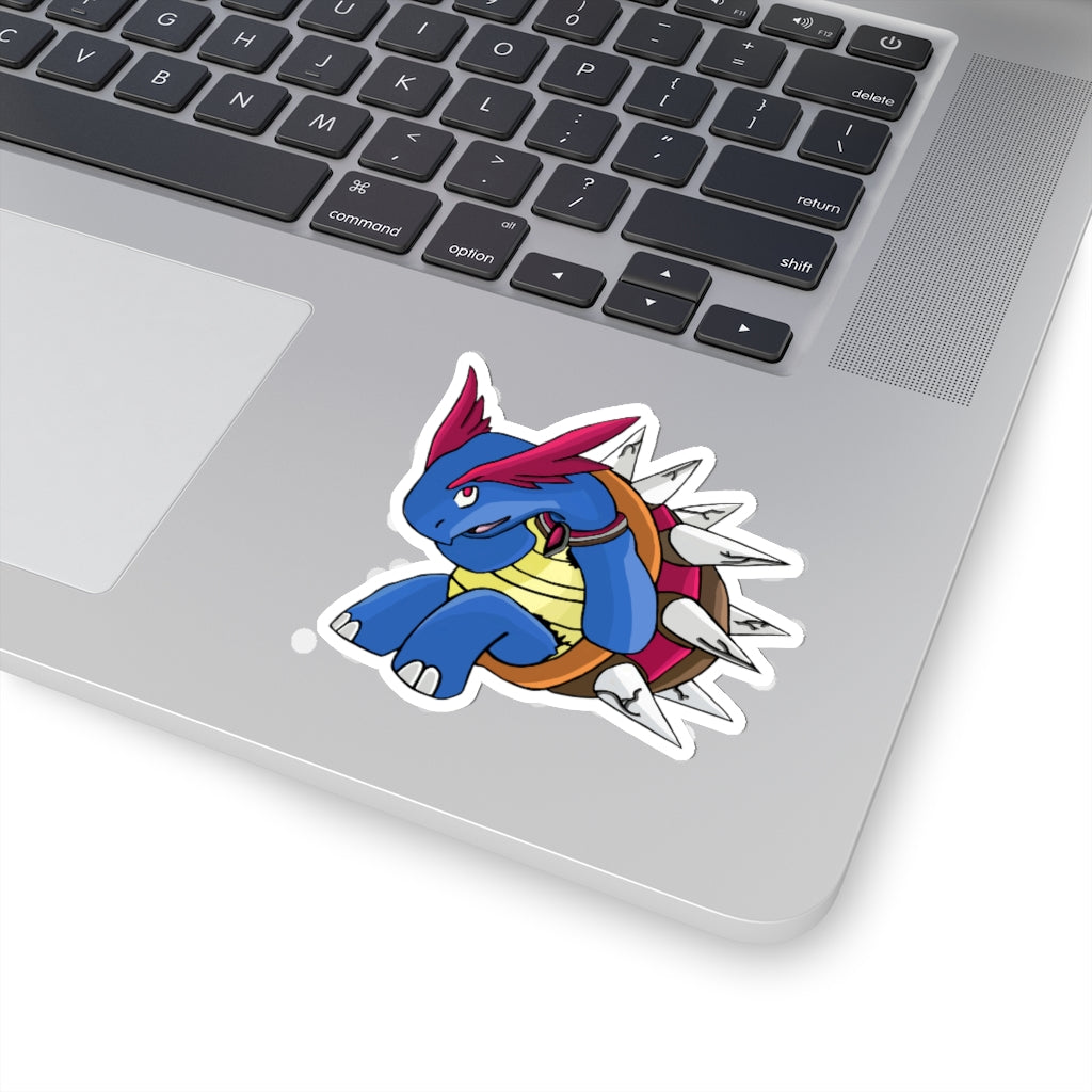 Squirtois Kiss-Cut Stickers showcasing various custom shapes and sizes on a clean background.