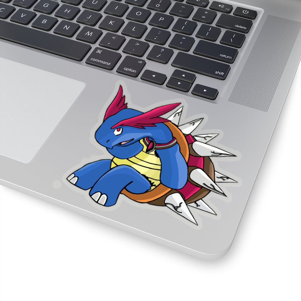 Squirtois Kiss-Cut Stickers showcasing various custom shapes and sizes on a clean background.