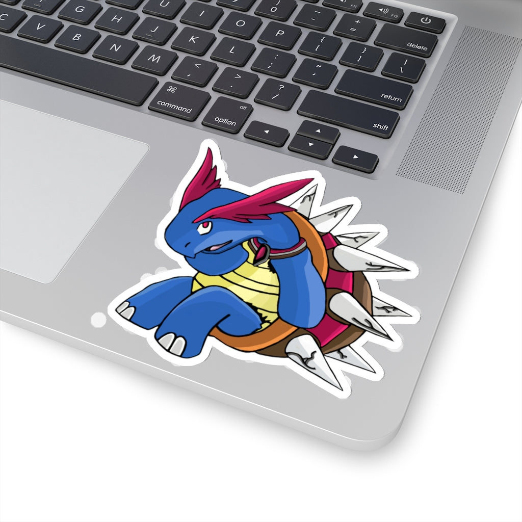 Squirtois Kiss-Cut Stickers showcasing various custom shapes and sizes on a clean background.