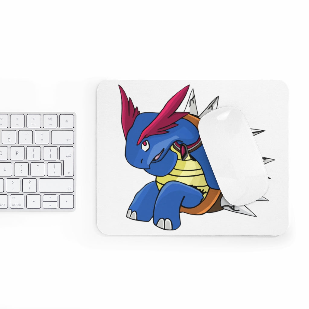 Squirtois Mouse Pad featuring a vibrant full print design on a smooth Neoprene surface, ideal for enhancing workspace aesthetics.