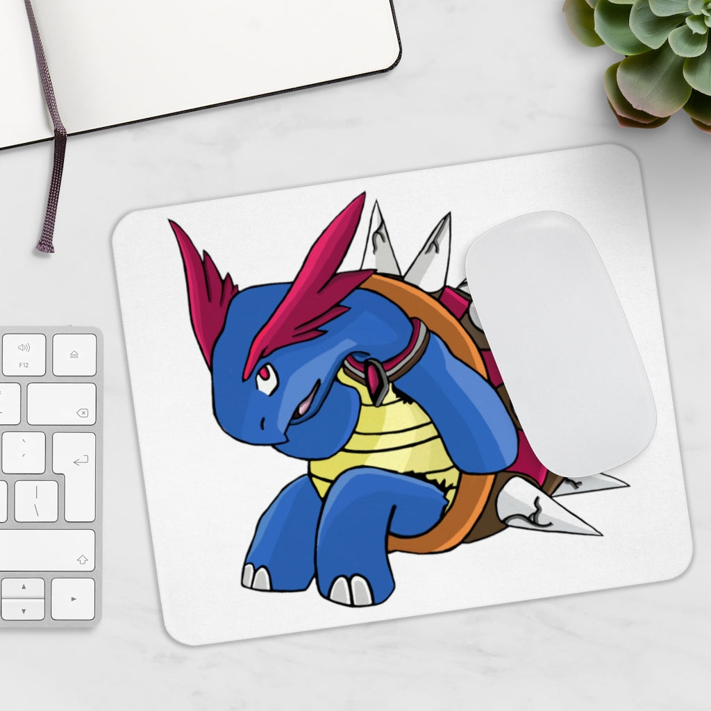 Squirtois Mouse Pad featuring a vibrant full print design on a smooth Neoprene surface, ideal for enhancing workspace aesthetics.