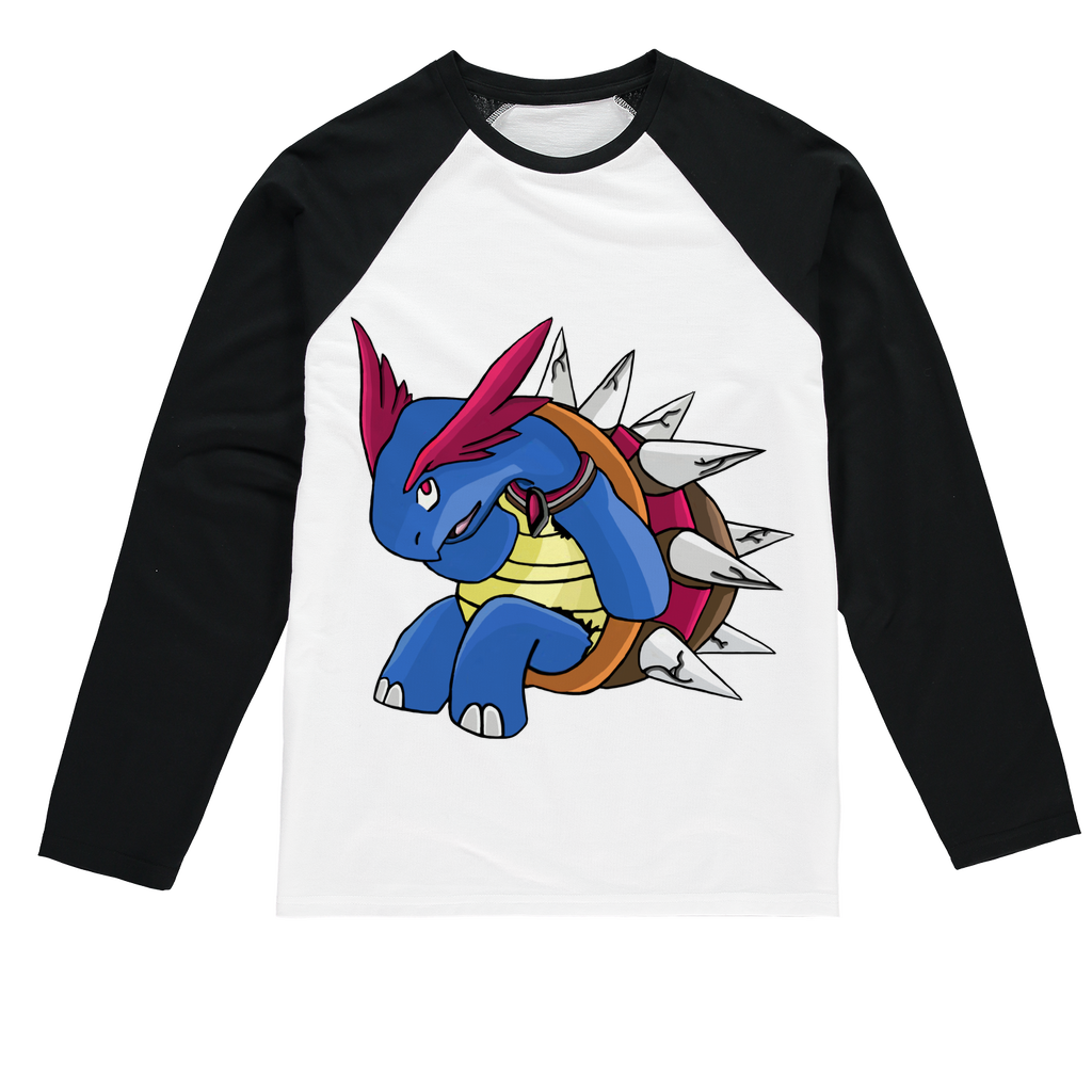 Squirtois Sublimation Baseball Long Sleeve T-Shirt featuring a crew neck, long sleeves, and a stylish fit, ideal for sublimation printing.